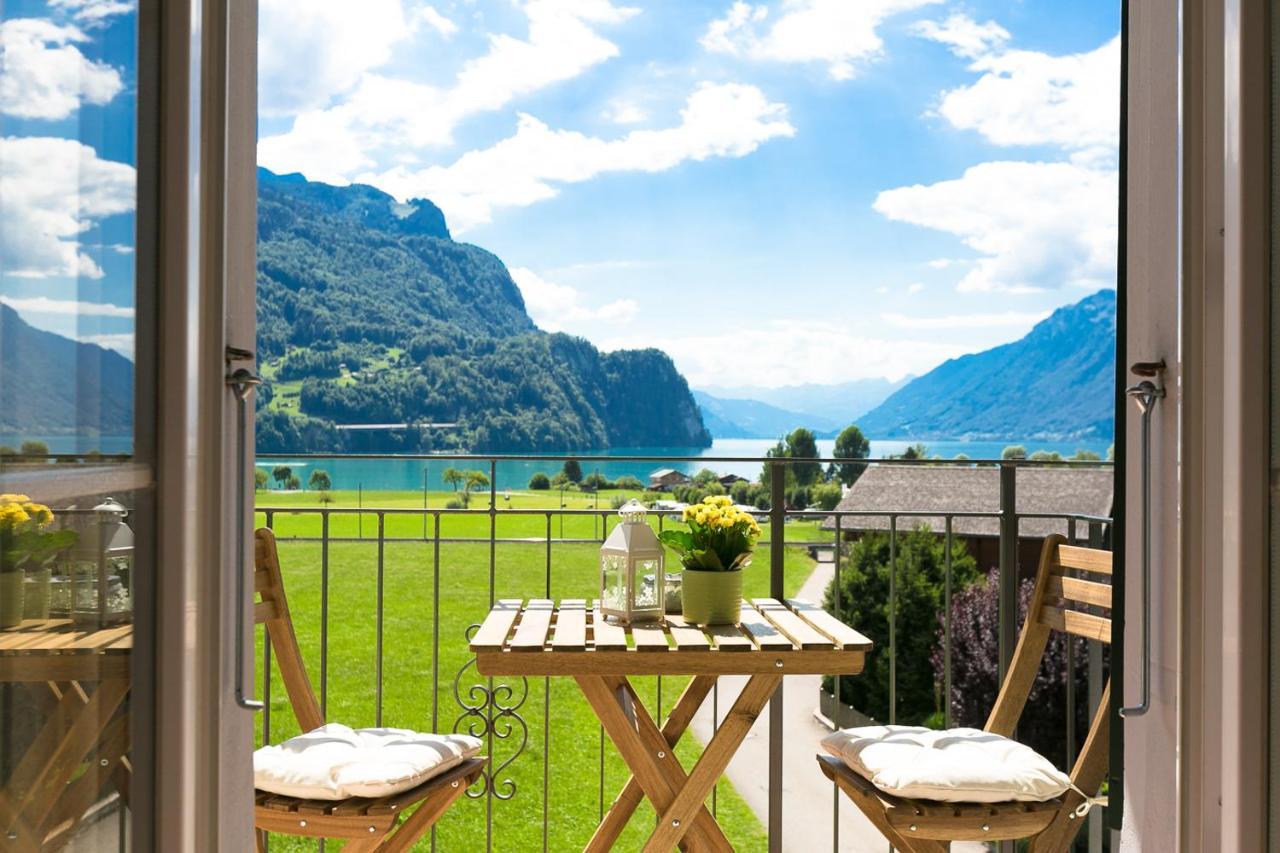Spiritual Lofts Seesicht Parkplatz Kaffe WiFi Brienz  Exterior foto