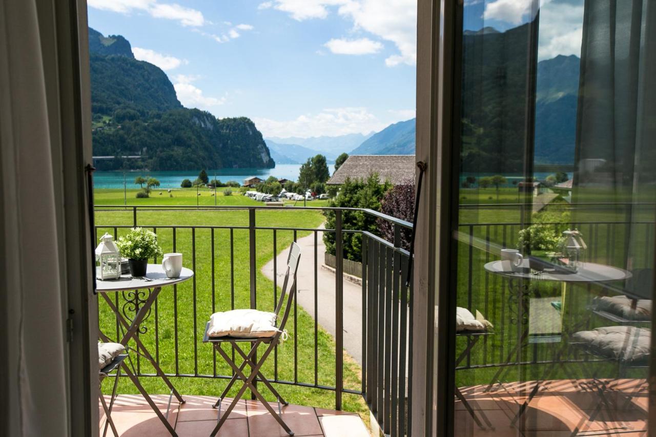 Spiritual Lofts Seesicht Parkplatz Kaffe WiFi Brienz  Exterior foto